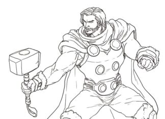 King Thor Coloring Book