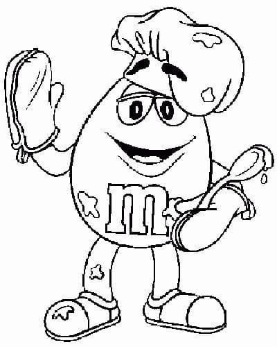 M&M's Cook Coloring Book