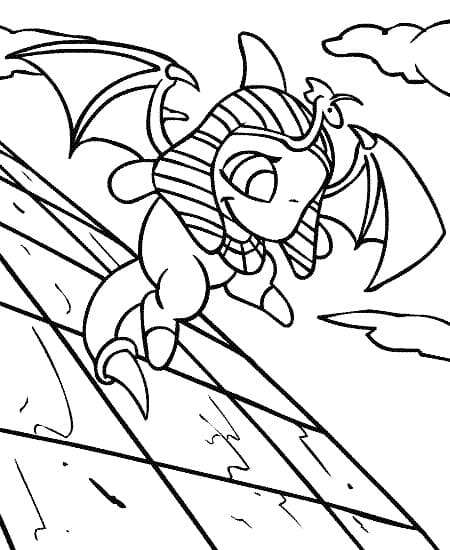 Flying Dragon Coloring Book from Neopets