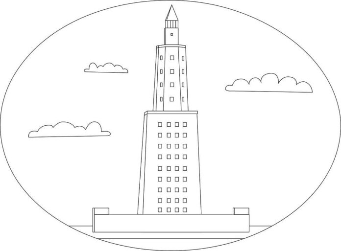 Alexandria Lighthouse Coloring Book