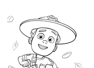 Forest Bob coloring book for kids to print