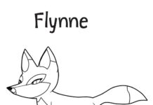 Flynne the Puffin Fox -värityskirja