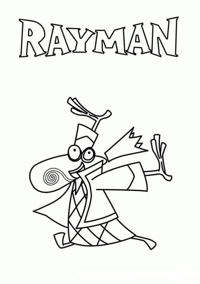 Rayman logó színezőkönyv