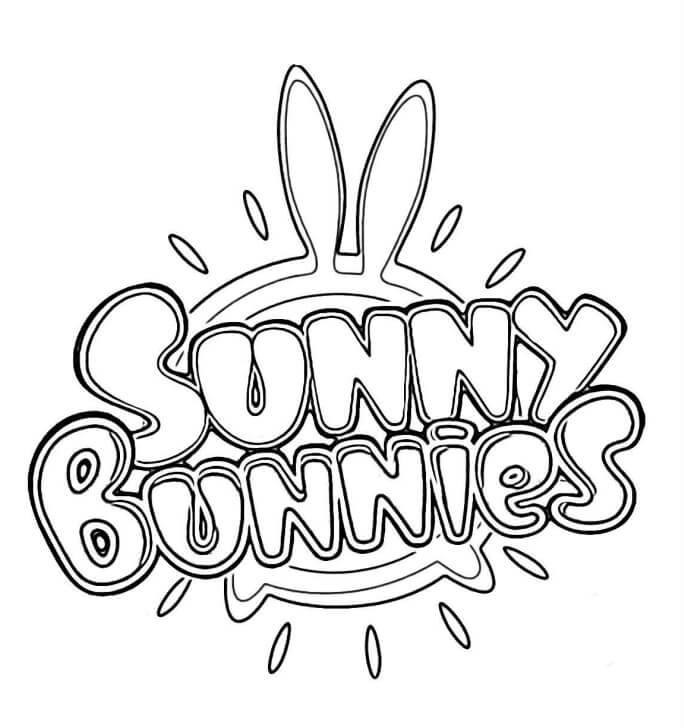 Sunny Bunnies cartoon logo coloring book to print and online