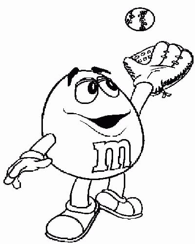 M&M's coloring book for kids to print