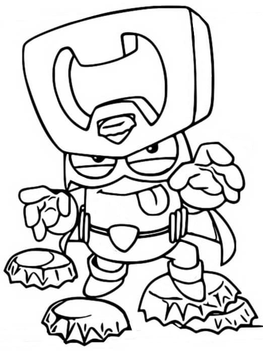 Mad Pop Superzings Coloring Book