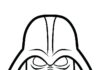 Omalovánky masky Darth Vadera