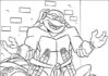 Livre de coloriage à imprimer Michelangelo Ninja Turtles