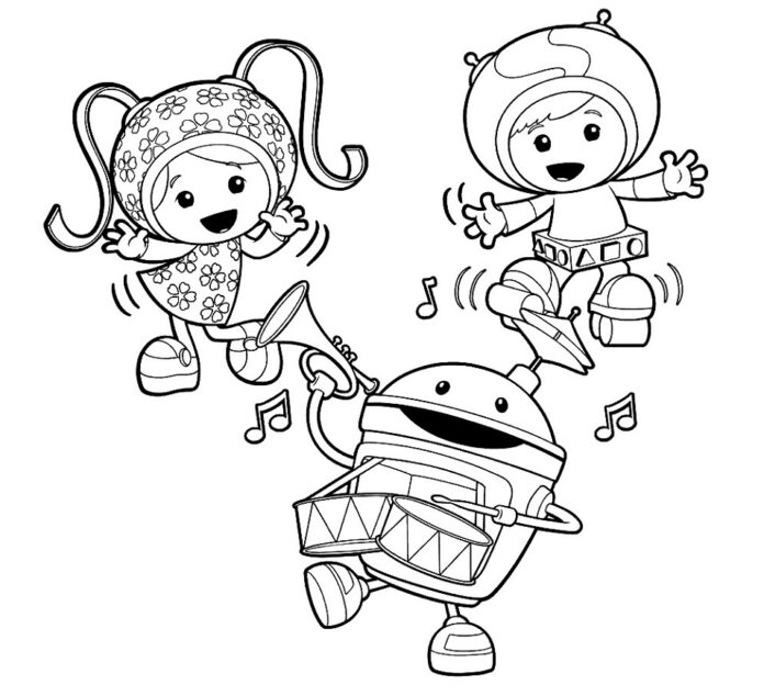 Milli, Got and Bot coloring book
