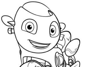 Ricky Zoom Motorcycle Coloring Book to Print