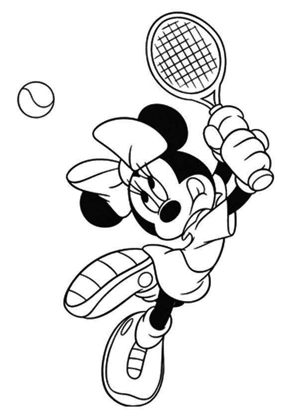Minnie Mouse omalovánky pro děti k vytisknutí