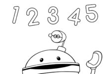 Coloring Book Learning Numbers with Umizoomi