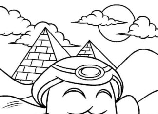 Neopets coloring book and ancient Egypt
