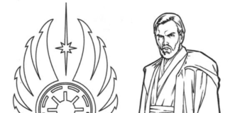 Obi Wan Kenobi målarbok