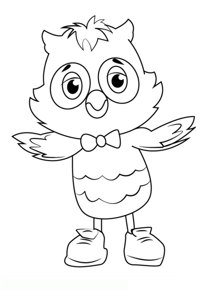 Coloring Book Mrs. Owl X
