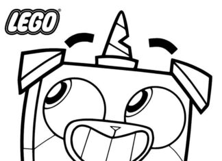 Lego Dog Coloring Book from Unikitty