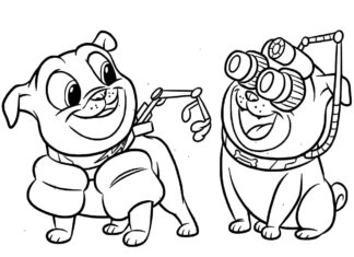 Puppy Dog Pals Coloring Book