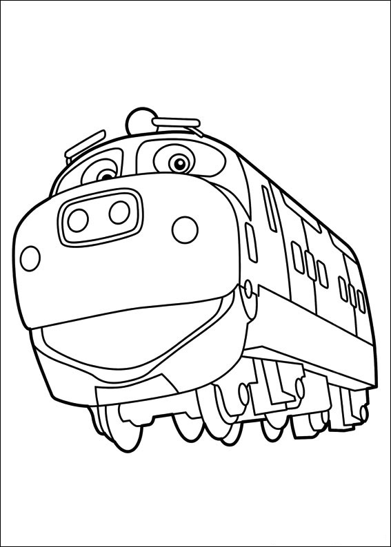 Libro para colorear Train Brewsty