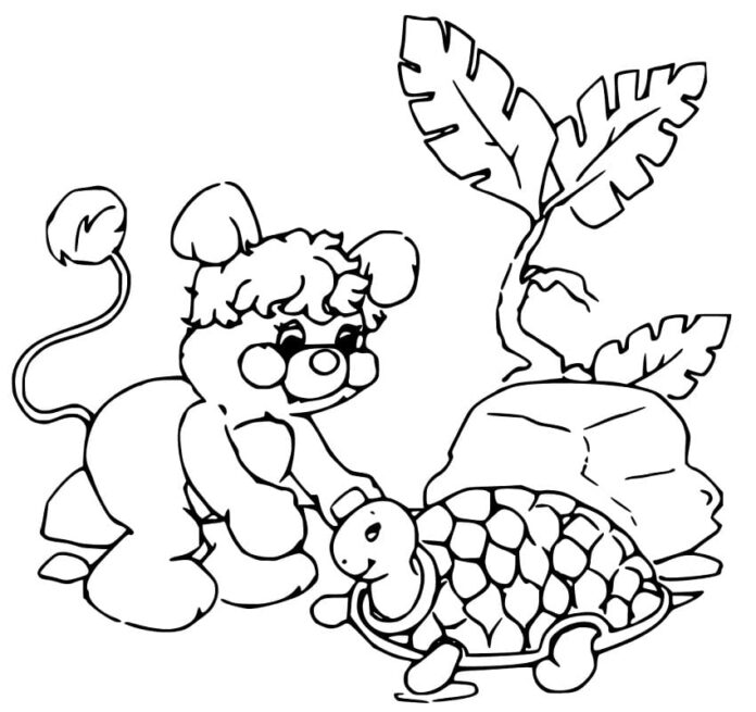 Popples and Turtle coloring book