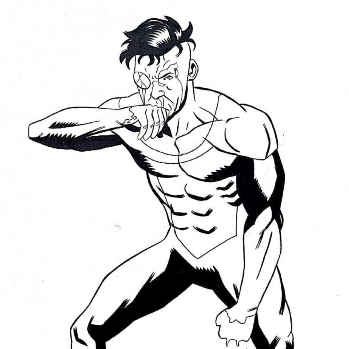 Invincible Character Coloring Book for Boys