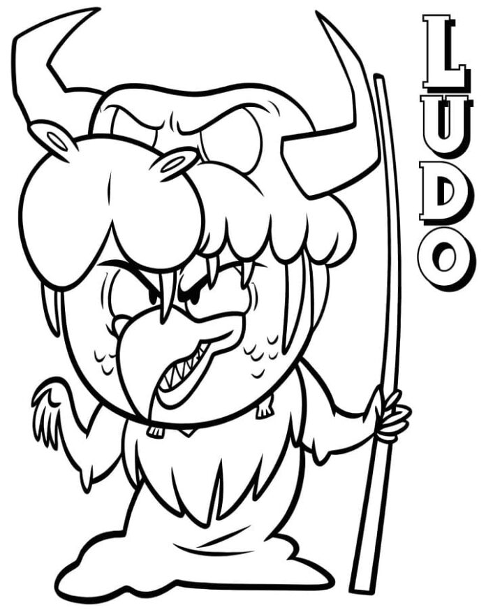 Ludo Character Coloring Book
