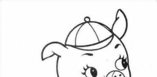 Coloring Book Character The Three Little Pigs
