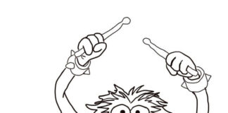 Muppet-Zeichentrickfiguren-Malbuch