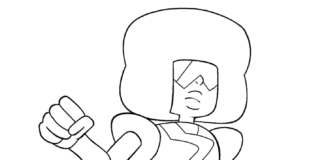 Livro de coloração de personagens de desenho animado do Universo Steven