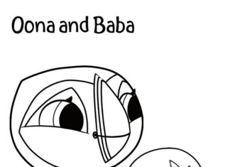 Livre de coloriage des personnages Oona et Baba