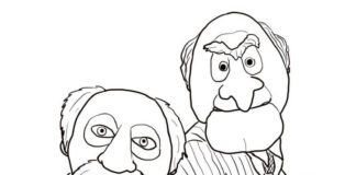 Coloring Book Characters Statler and Waldorf