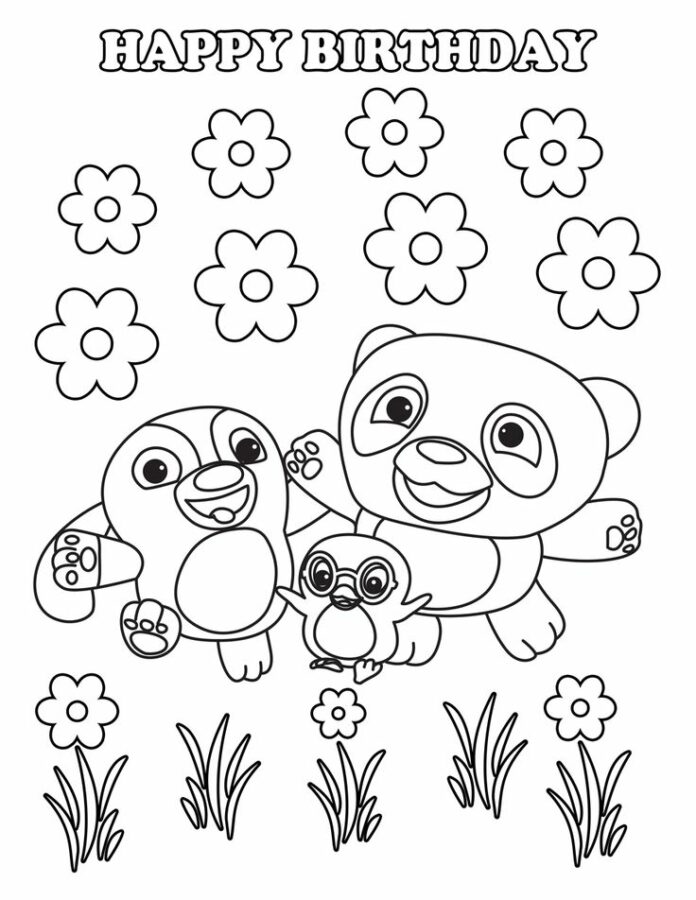 Coloring Book Characters from Ruff-Ruff, Tweet and Dave