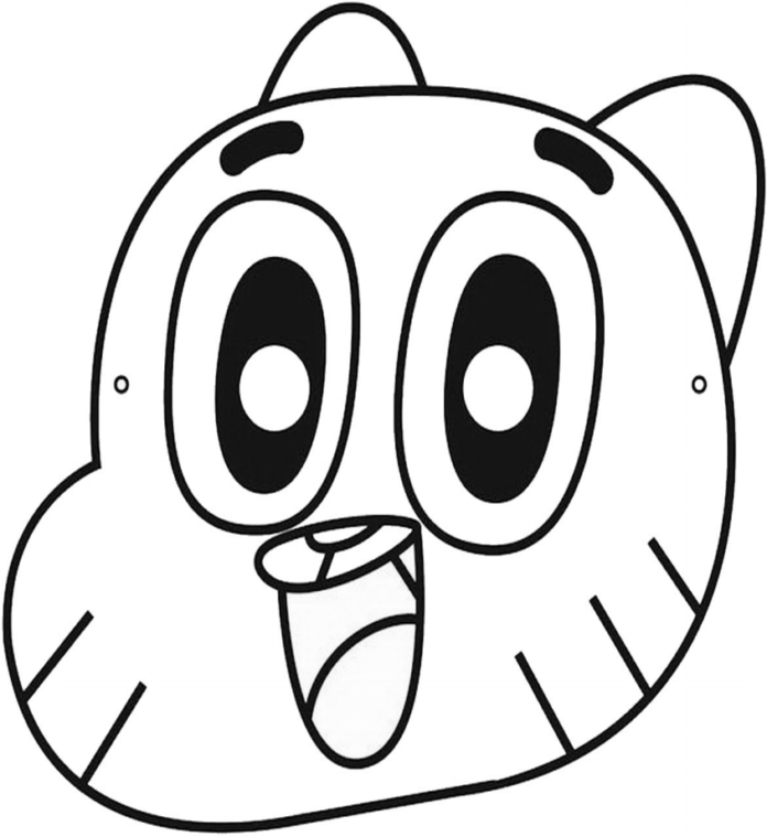 Gumball cartoon characters coloring book to print and online