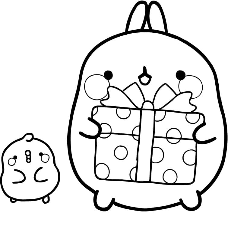 Molang Fairy Tale Characters Coloring Book