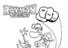 Druckfähiges Rayman-Malbuch für Kinder