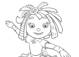 Printable coloring book Adventures of Roza for kids