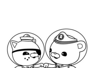 Coloring Book Friends of Captain Barnacles and Kwazii