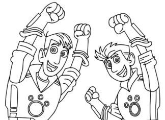 Friends Chris and Martin Kratts printable coloring book