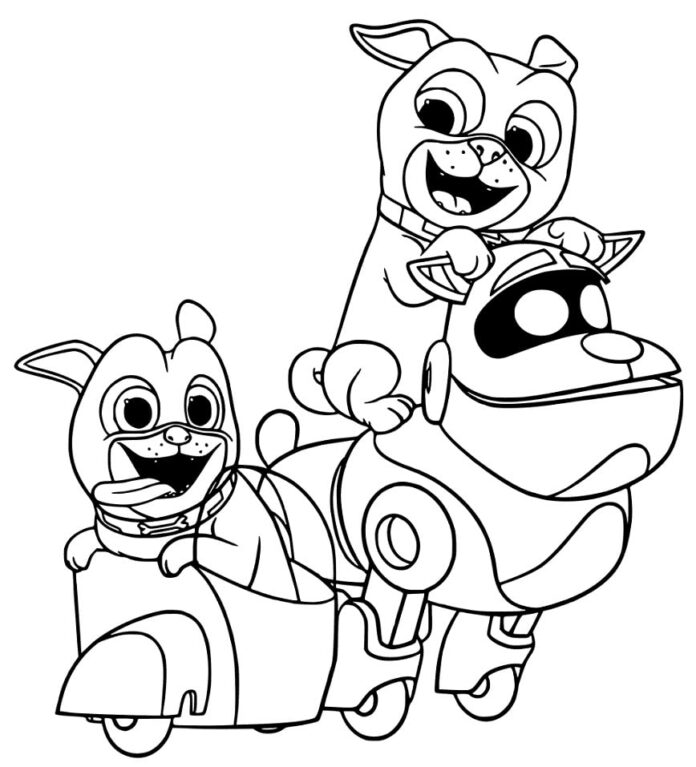 Puppy Dog Pals Coloring Book for Kids
