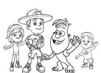 Ranger Bob coloring book for kids to print