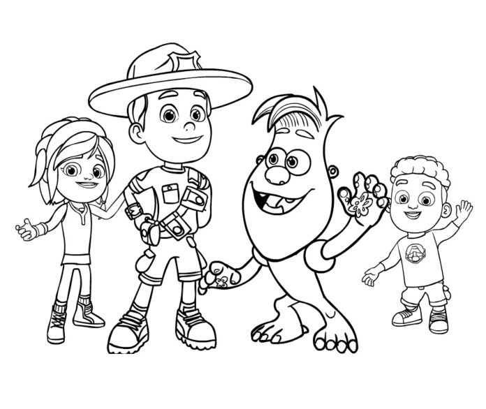 Omalovánky Ranger Bob pro děti k vytištění