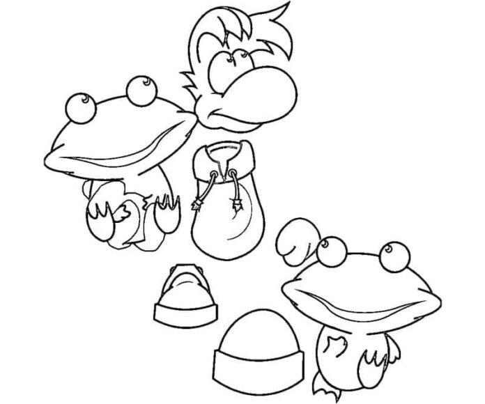Rayman coloring book to color