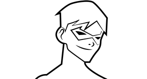 Robin coloring book from Young Justice