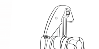 Kolorowanka Robot Droid Star Wars do druku