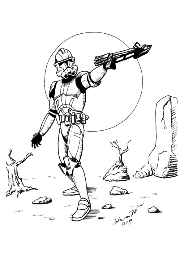 Livre de coloriage imprimable sur les robots Stormtrooper de Star Wars