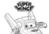 Tulostettava Paul Plane -värityskirja Super Wingsiltä