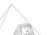 Sphinx Egypten färgbok att skriva ut