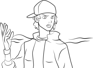 Static coloring book from Young Justice