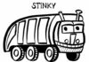 Stinky The Stinky and Dirty Show livro de coloração imprimível