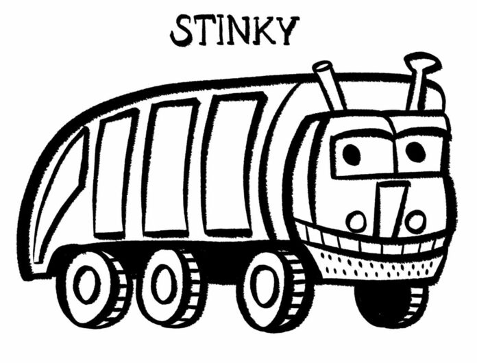 Libro da colorare stampabile di Stinky The Stinky and Dirty Show