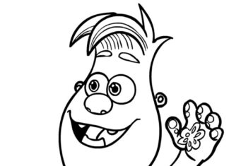 Omaľovánka Stomper z kresleného seriálu Ranger Bob